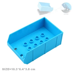 Big Building Block Accessories for Kids - Houses & Villas Construction Set with Rotating Gear Connections (8-hole tipper)