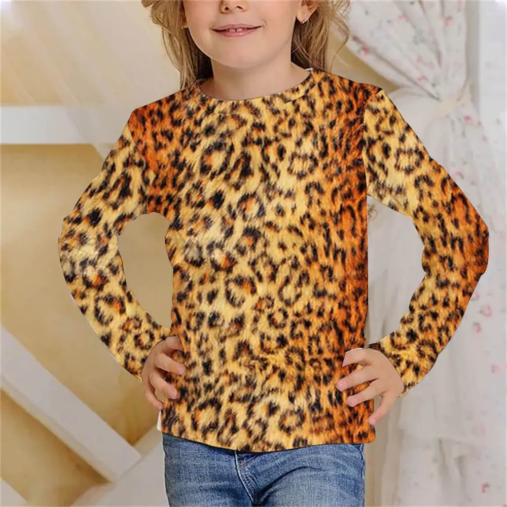 Girls Leopard Print Tee 5