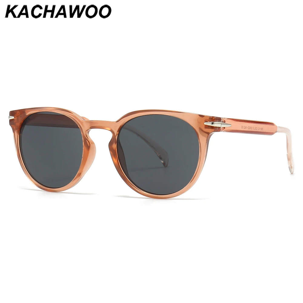 

Kachawoo round sunglasses for women uv400 protection fashion sun glasses men trending decoration brown green black hot selling