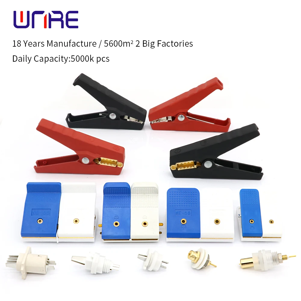 

Battery holder tester testing clip polymer aging cabinet fixture probe needle charging spring thimble connector alligator clamps