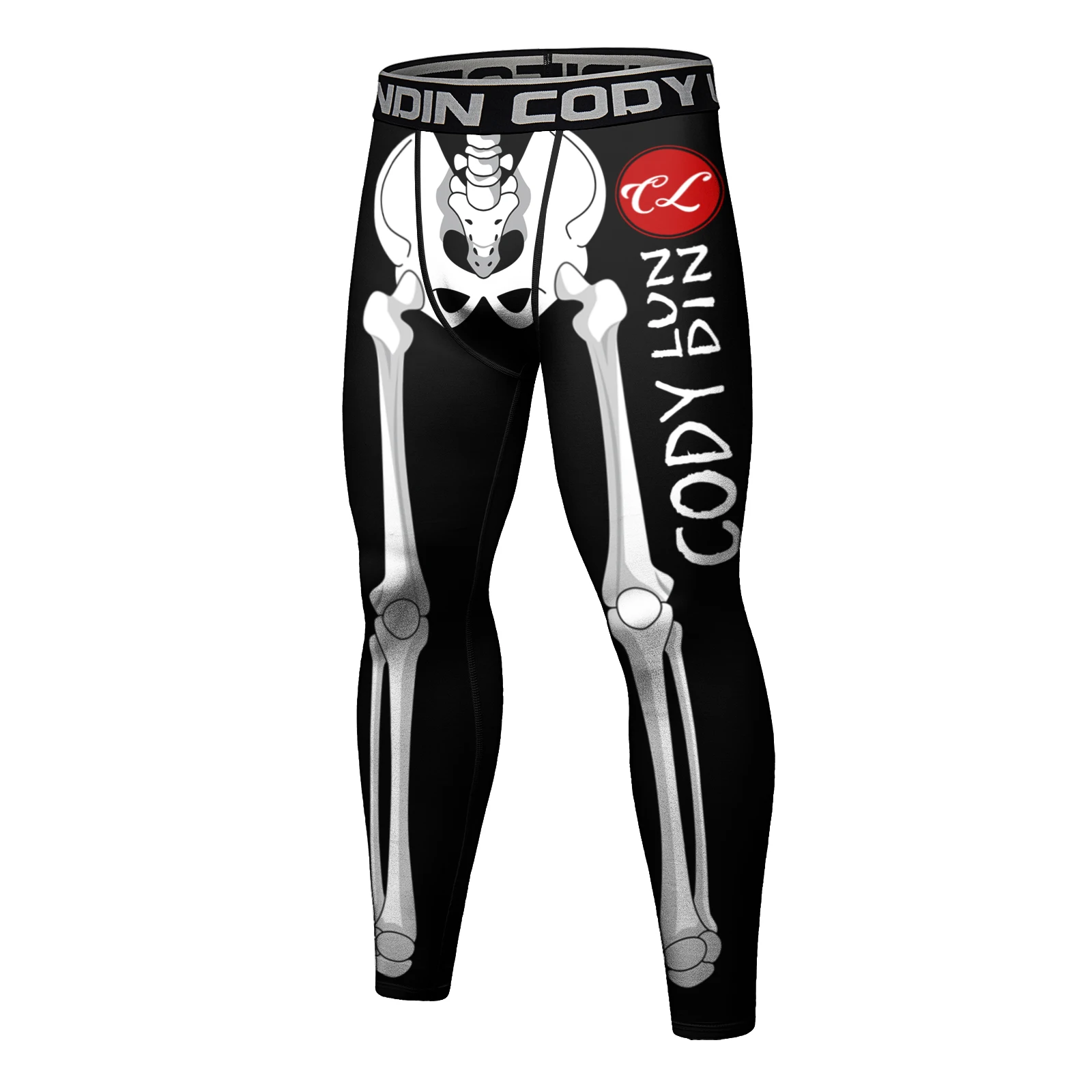 Cody Lundin Men's Jiu Jitsu Spats Stappling Compression Tights Pant Training BJJ No Gi Grappling Leggings Gym Fitness Trousers 6