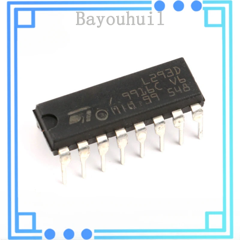 

10PCS Original Authentic Straight Plug L293D DIP-16 Stepper Driver Chip Bidirectional/driver IC Chip