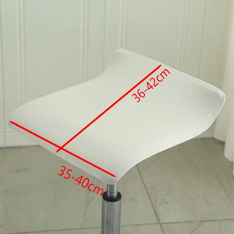 Cashier Chair Cover Seat Rotating Lifting Bench Cashier Bar Hotel Stool Cover Elastic Square Chair Office Swivel Chair Cover 6