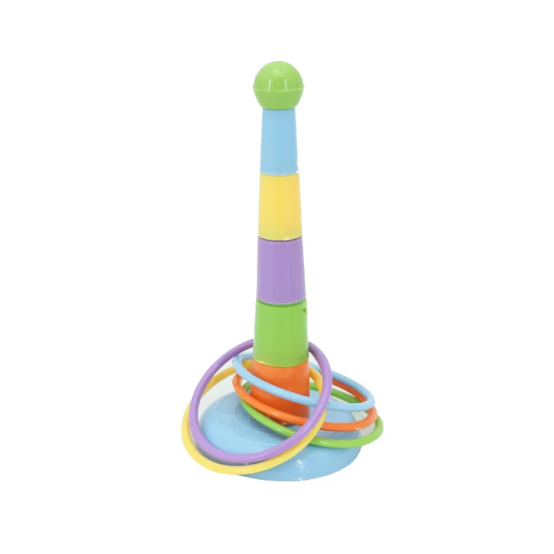 Funny Mini Ferrule Toy for Parrot Intelligence Developmental Game Colorful Rings Bird Activity Training Toy