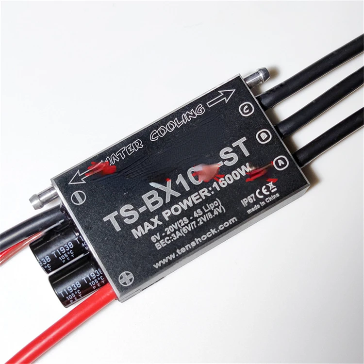 

TENSHOCK Full Waterproof 100A Marine Water-Cooled Brushless Motor Controller TS-BX100-ST