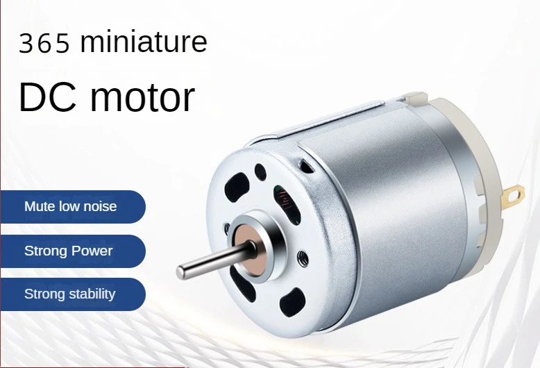 Высокоскоростная Угольная щетка RS365 с электродвигателем постоянного тока, 12 В, 12000 об/мин, микромотор для игрушек «сделай сам», фен, электрические вентиляторы
