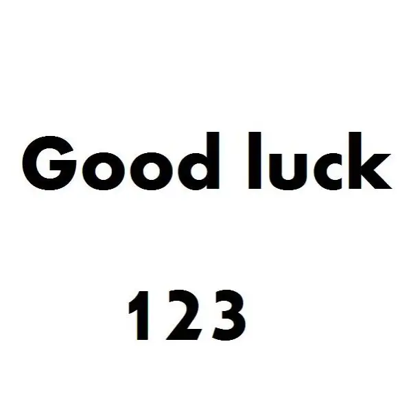 Good luck 123 Store