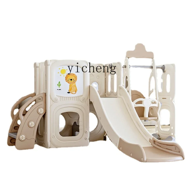 YY Children Indoor Home 3 to 10 Years Old Family Baby Swing and Slides Two in One