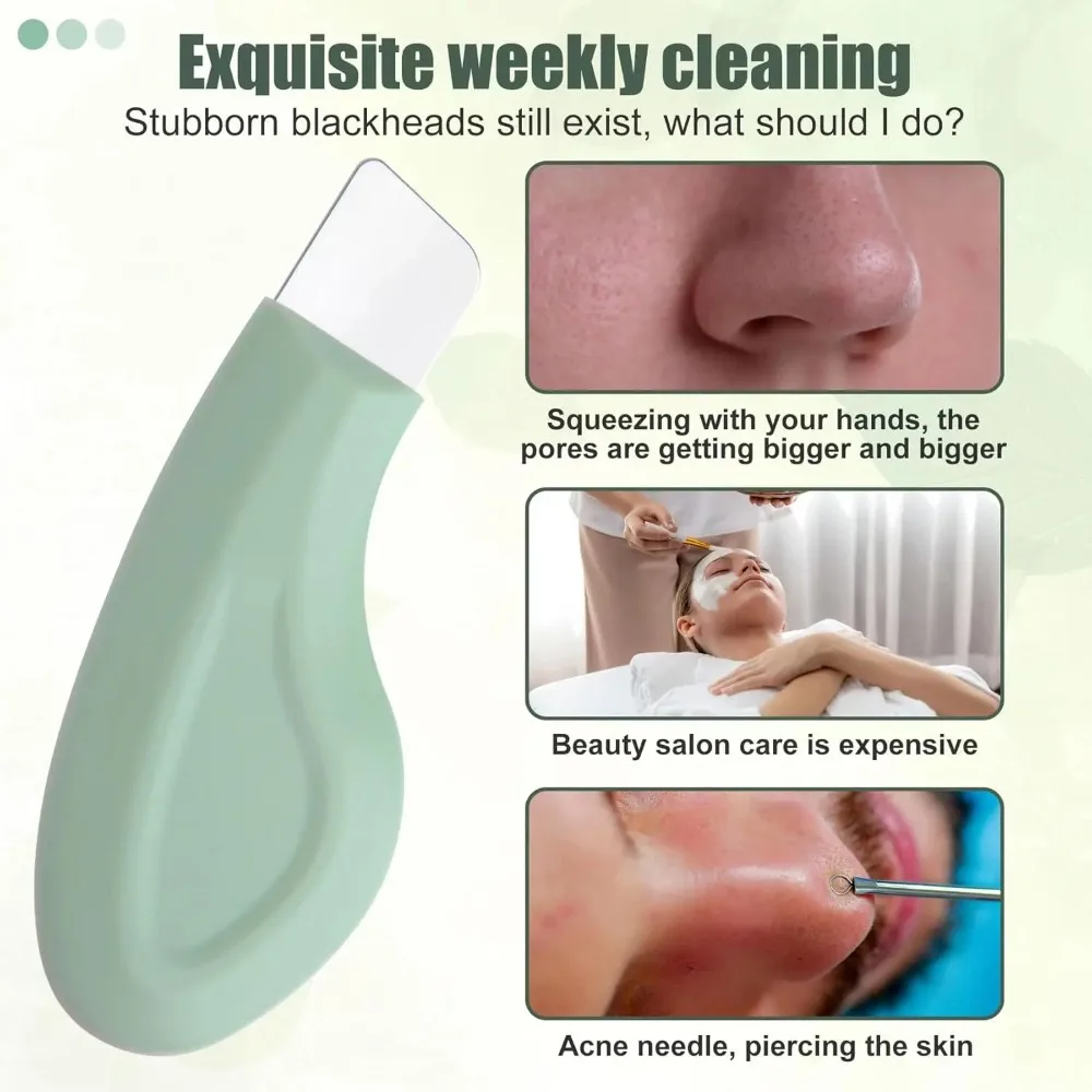 Spatule professionnelle pour nettoyer la peau, outil professionnel pour éliminer les points noirs, grattoir pour le visage pour hommes et femmes, outil de beauté pour le nettoyage du visage, 1 pièces