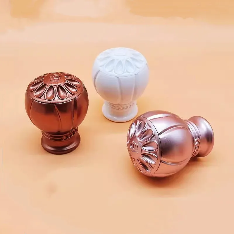 Description Picture 5 of item2pcs European Curtain Rod Decorative Head Roman Rod Seal Decorative Curtain Rod Bracket Home Decoration Hardware Accessories