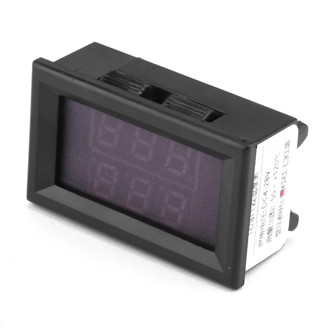 H28TT DC 4-28V LED three-digit Dual Display Digital Thermometer Thermometer NTC Metal Waterproof Probe Temperature Sensor 4