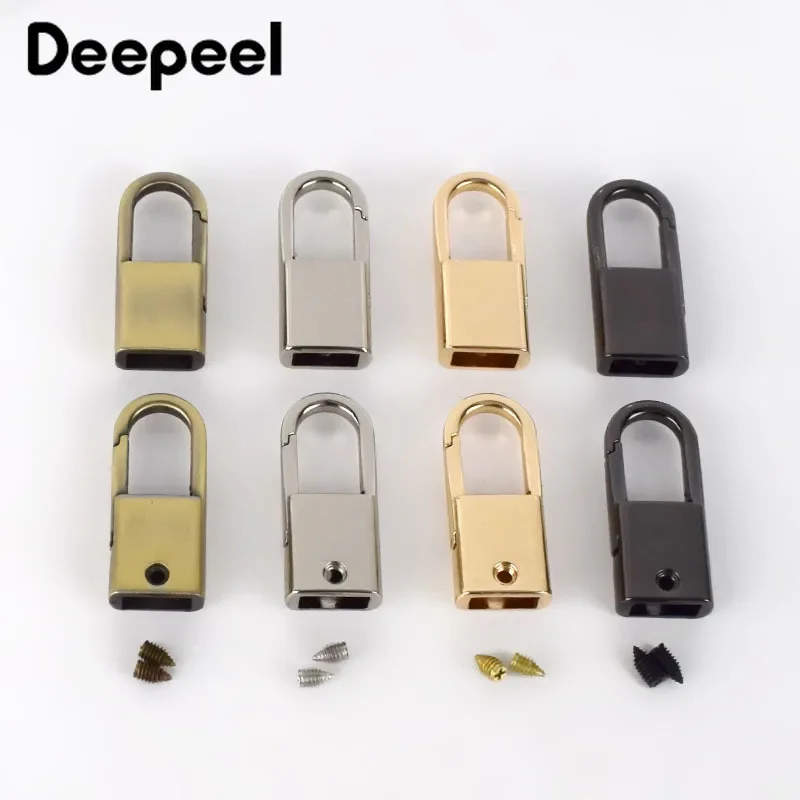 

5/10Pcs 9*31mm Metal Bag Side Clip Buckles Screw Clasp Chain Handles Hang Hook DIY Luggage Strap Band Buckle Hardware Accessory