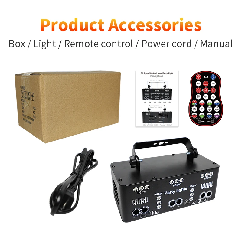 21 Eye Stage Lights Wireless Remote Control Laser Projector Led