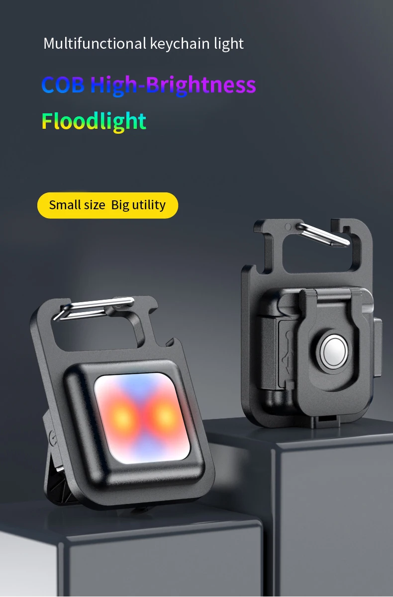 AIYATO Multifunction Locator Bluetooth Tracker Rechargeable floodlight Keys Find
