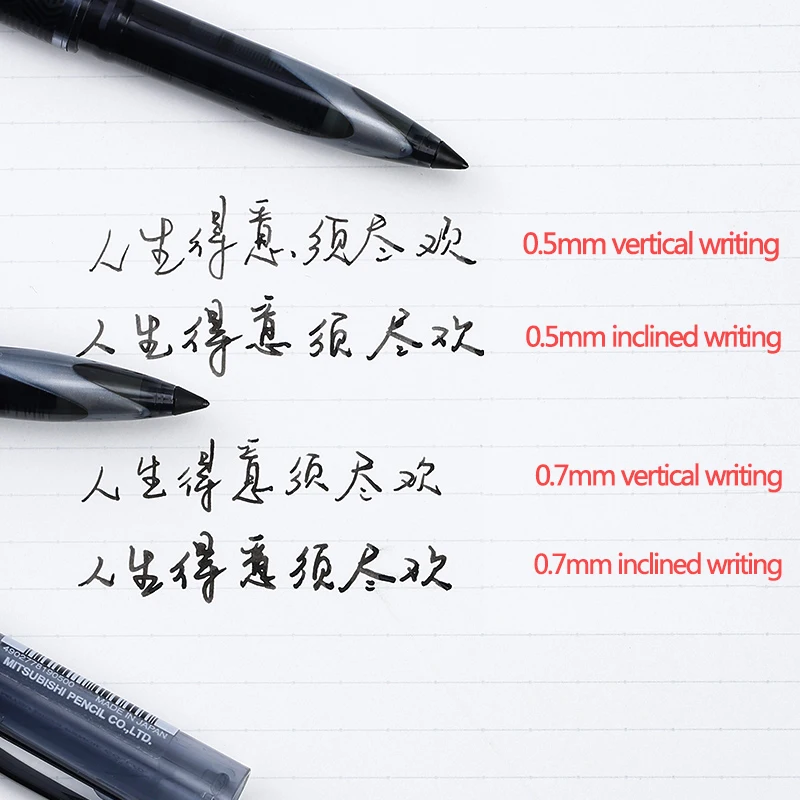 Japan Uni ball AIR Straight Liquid Gel Pens 0.5mm/0.7mm Ink Control Signature for School Office Supplies