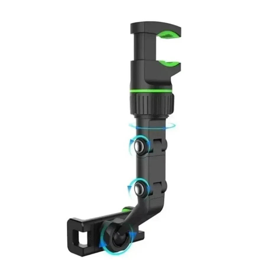 360&deg; Rotating Car Phone Holder Universal for All Auto Rearview Mirror Seat Clip phone holder