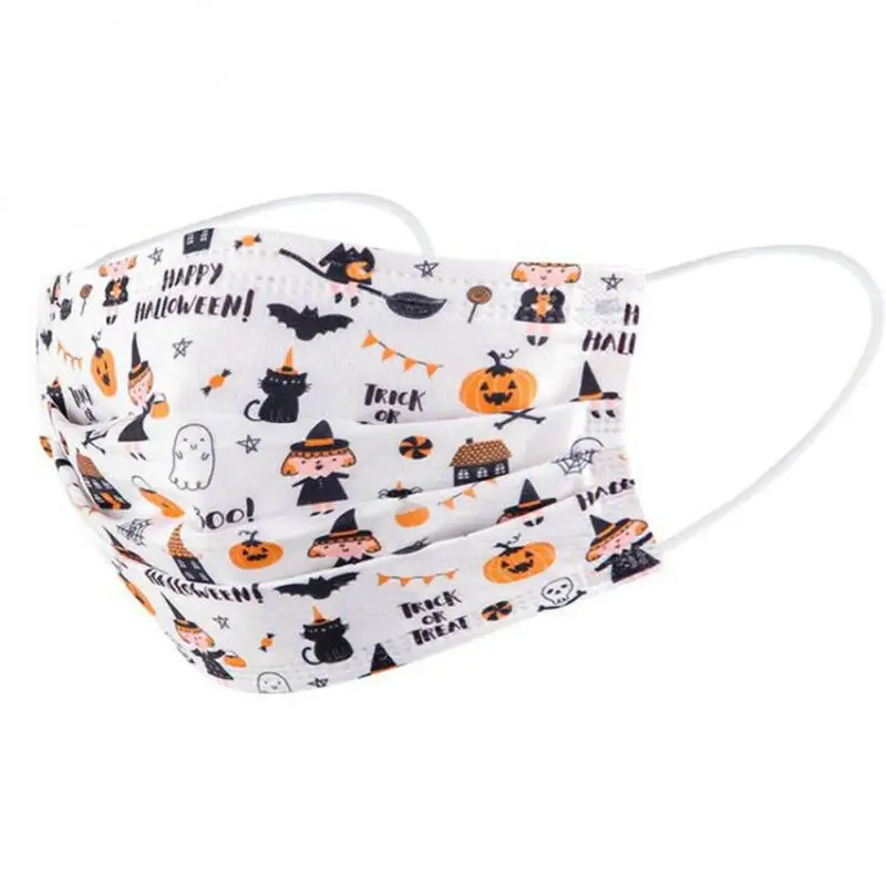1~4SETS Disposable Print Mask For Adult Children's Face Mask 3-layer Breathable Safety Dust-proof 8 Style Outdoor Mask Health 5
