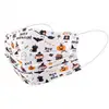 1~4SETS Disposable Print Mask For Adult Children's Face Mask 3-layer Breathable Safety Dust-proof 8 Style Outdoor Mask Health 5