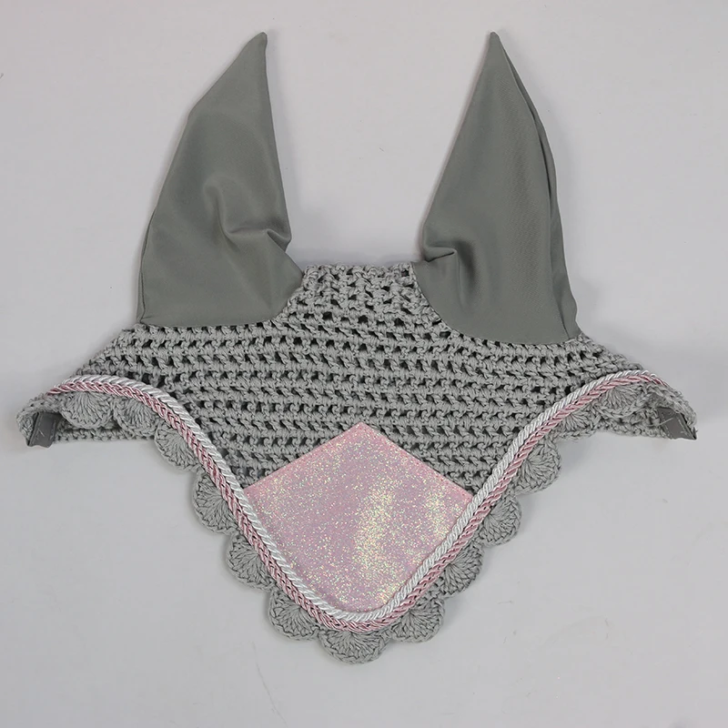 Equestrian Equipment Supplies Girl Powder Leggings Earmuffs Dance Step Sweat Drawer Durable Fashion Horse Sweat Pad Set