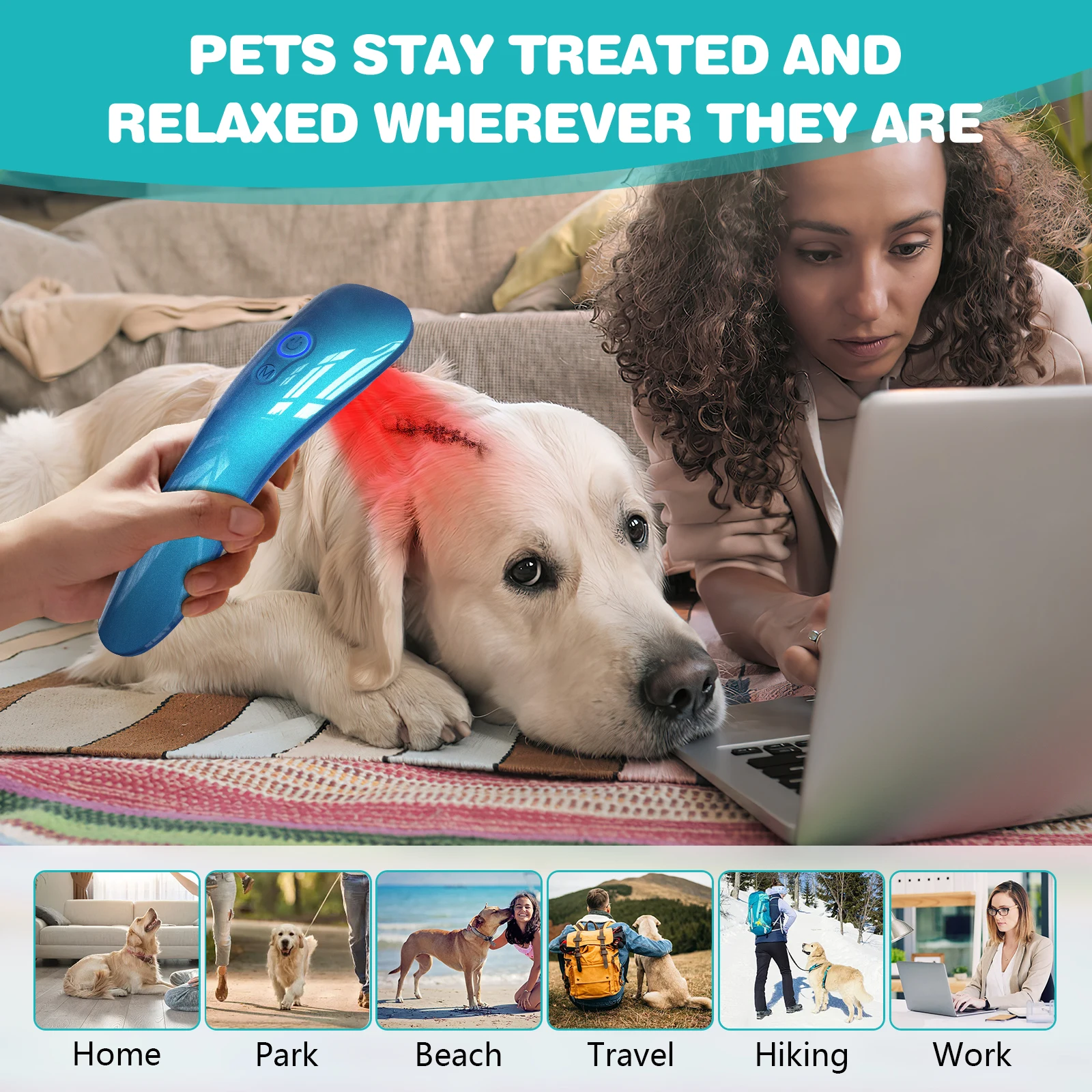 Cold Laser Therapy Vet Device 620nm Wavelength Handheld Red Light Therapy Pet for Arthritis Treatment Pain Relief&Skin Pain pet laser therapy device