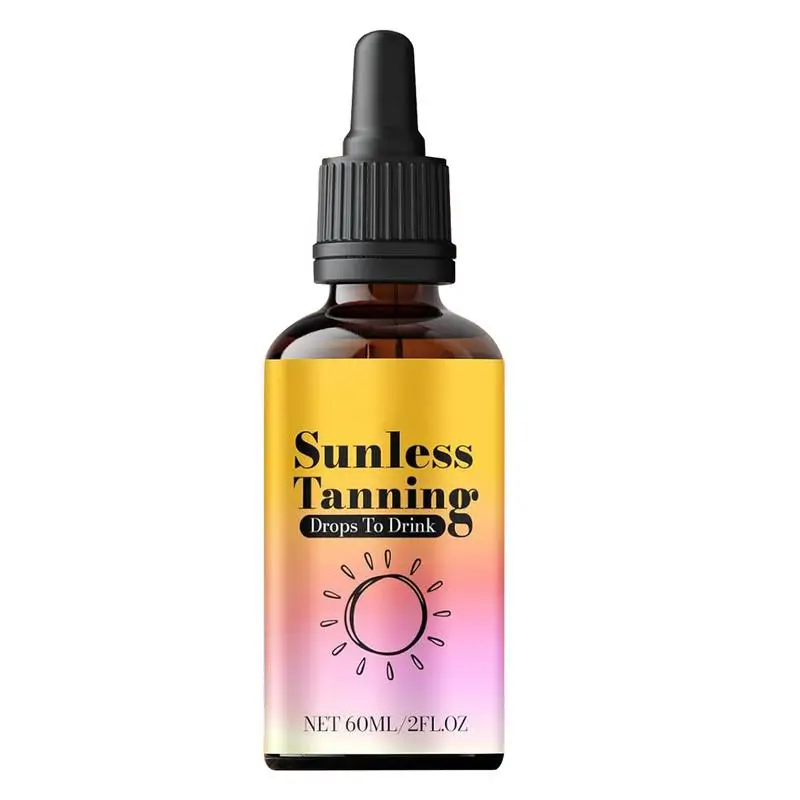 60ml Sunless Tanning Drops Self-Tanning Nourishing Tan Enhancer Drops Moisturizing Bronzing Tanner face body Self Tanning