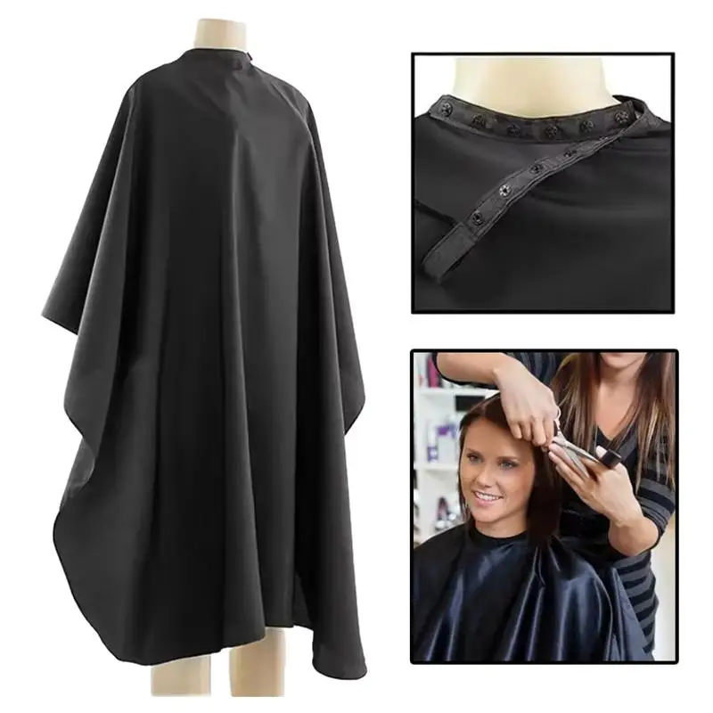 전문 미용 헤어 커팅 케이프, 조절 가능한 스냅 잠금 장치가 있는 살롱 바버 케이프, 140*120cm 방수 미용 케이프