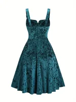 Plus size ladies fashion sexy romantic Valentine's day small V-neck adjustable halter skirt women - Image 2