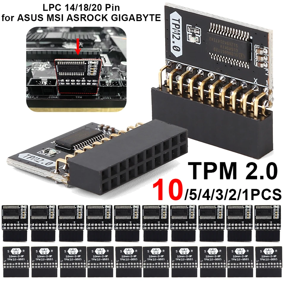 TPM2.0 モジュール LPC 14ピンSLB9665 ASUSマザーボード用 Amazon.co.jp: NewHail TPM2.0 モジュール LPC 14ピンモジュール