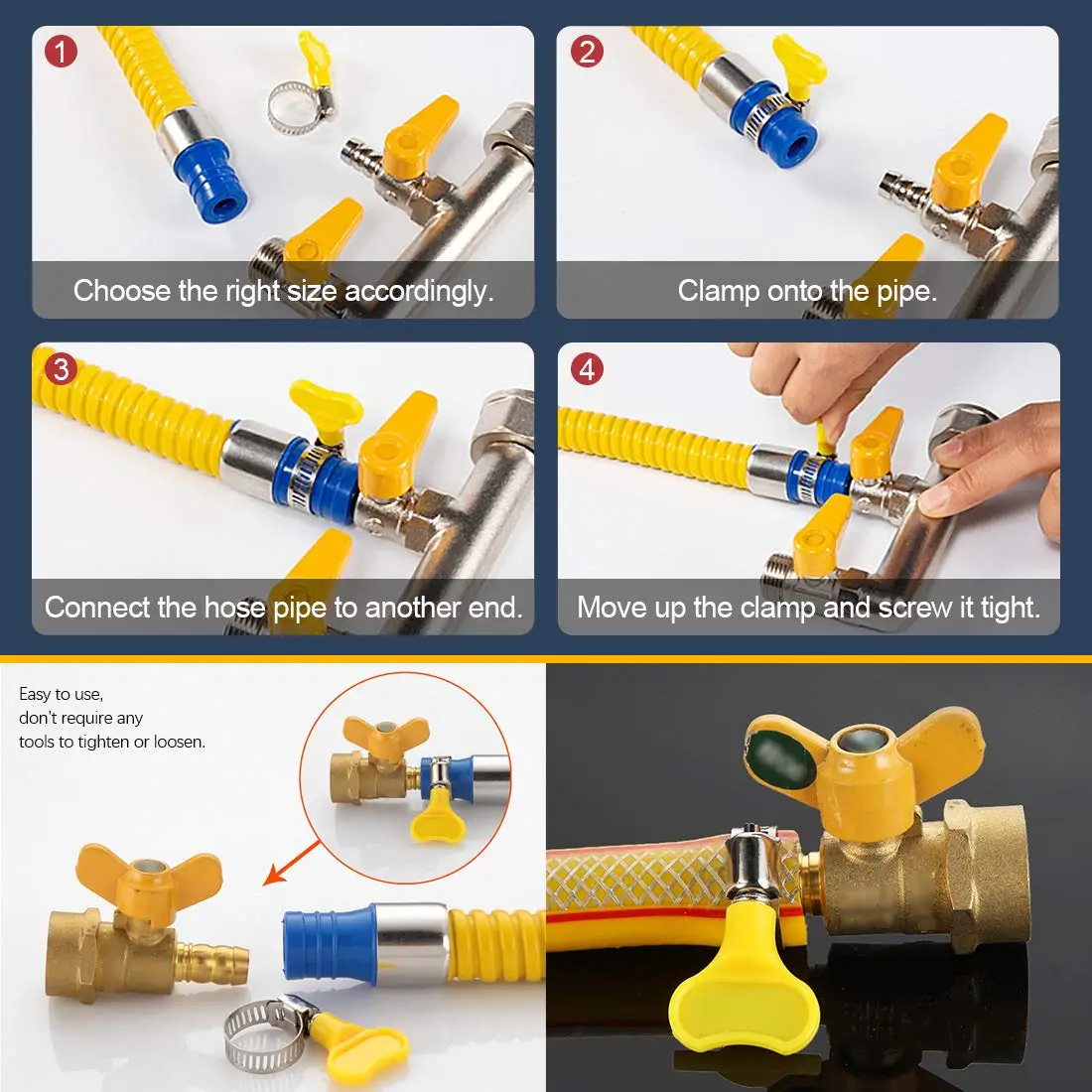 مشابك خرطوم يدوية التشكيل من الفولاذ المقاوم للصدأ...