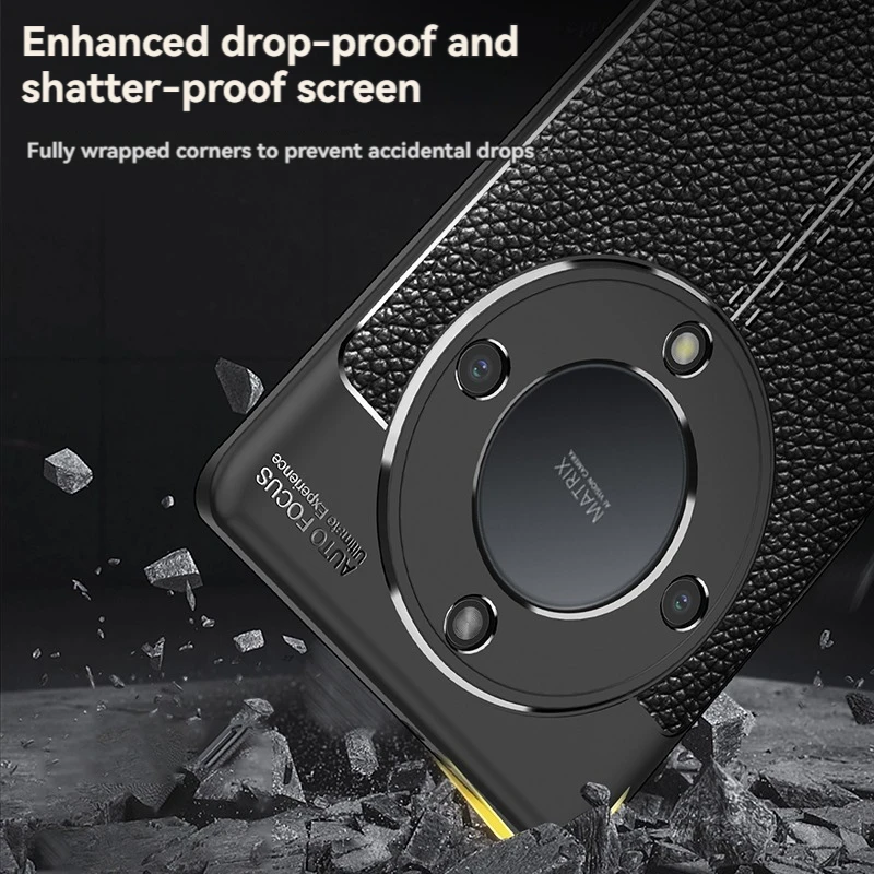 Luxury Business Leather Texture PU Shockproof Soft Protective Phone Case Cover