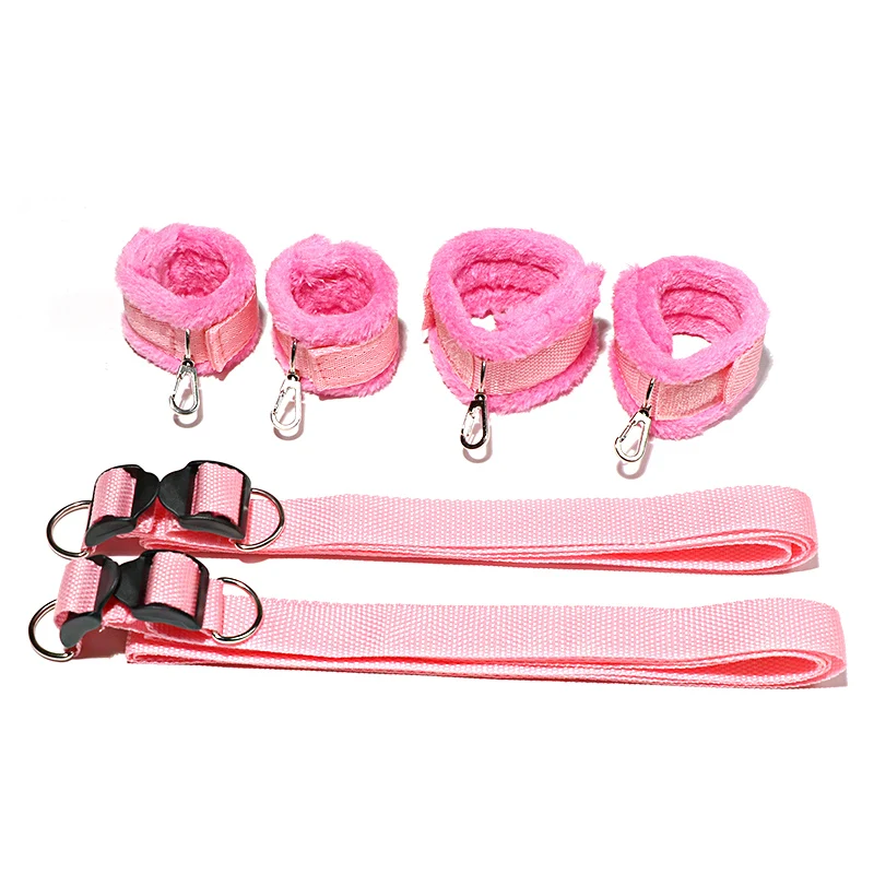 Sex Toys Bed Sex Bondage Kit Restraints Under Mattress BDSM Set Handcuff Ankle Cuffs Adult Game Toy Couples