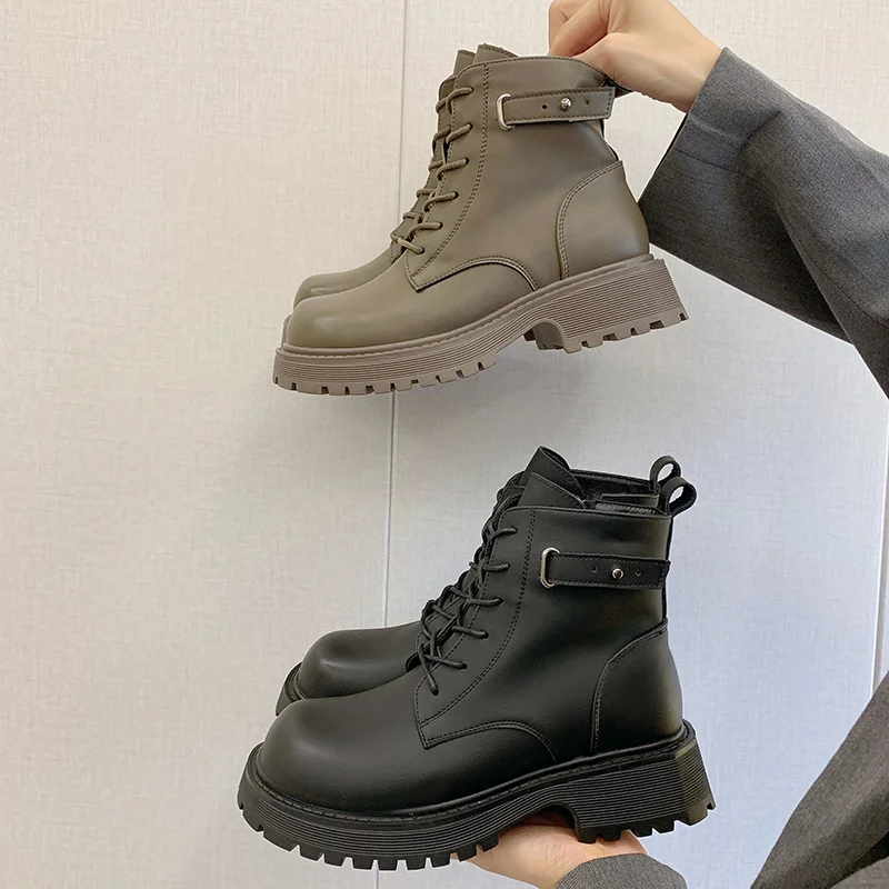 

Women's Comfortable Fashion Shoes Women's Wool Thick Ankle Boots Women's Casual Boots Women Boots Platform Boots Botas Mujer New