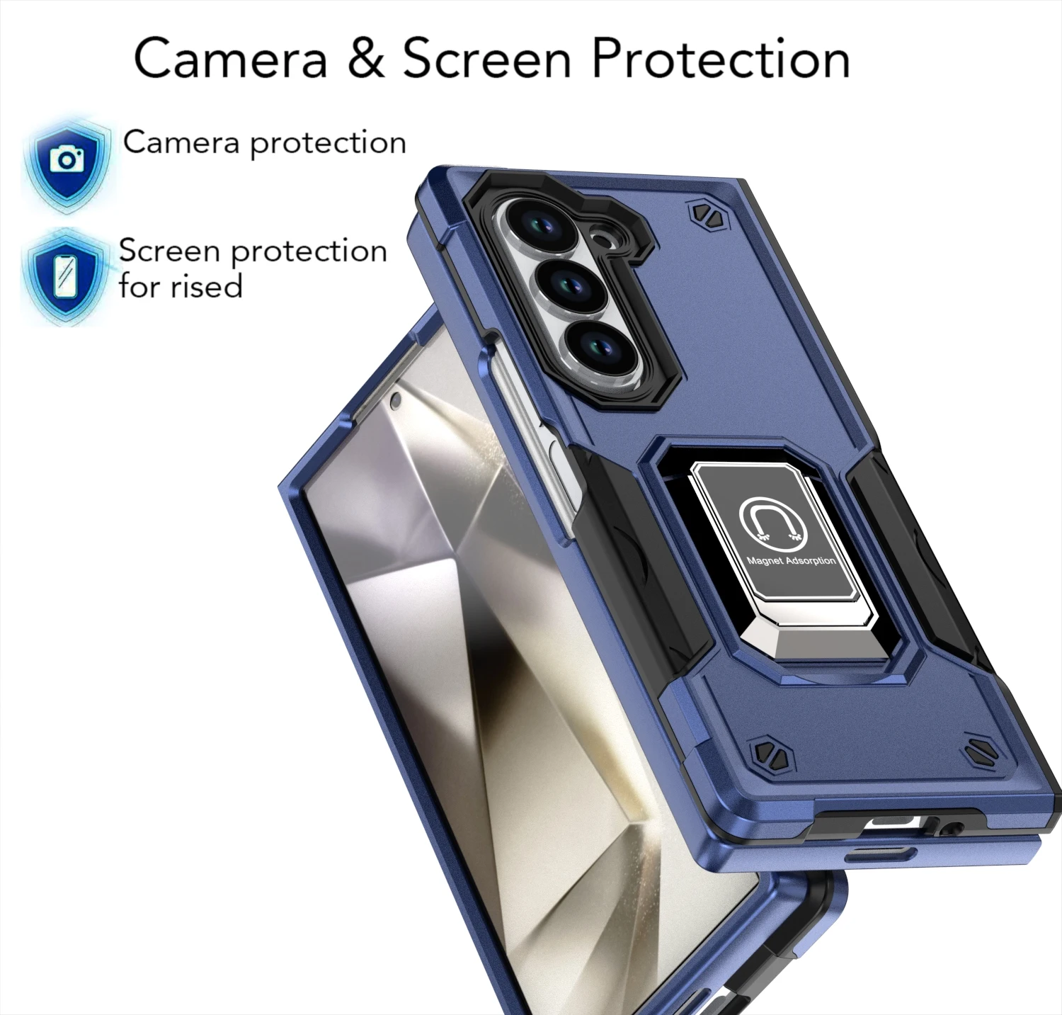 Robuste Handyhülle Für Samsung Galaxy Z Fold Mit Magnetständer_voghion.com