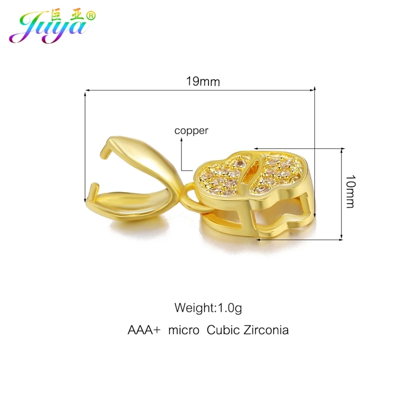 Elegant DIY Jewelry Pinch Clamp Clip Bails for Crafting Earrings and Necklaces
