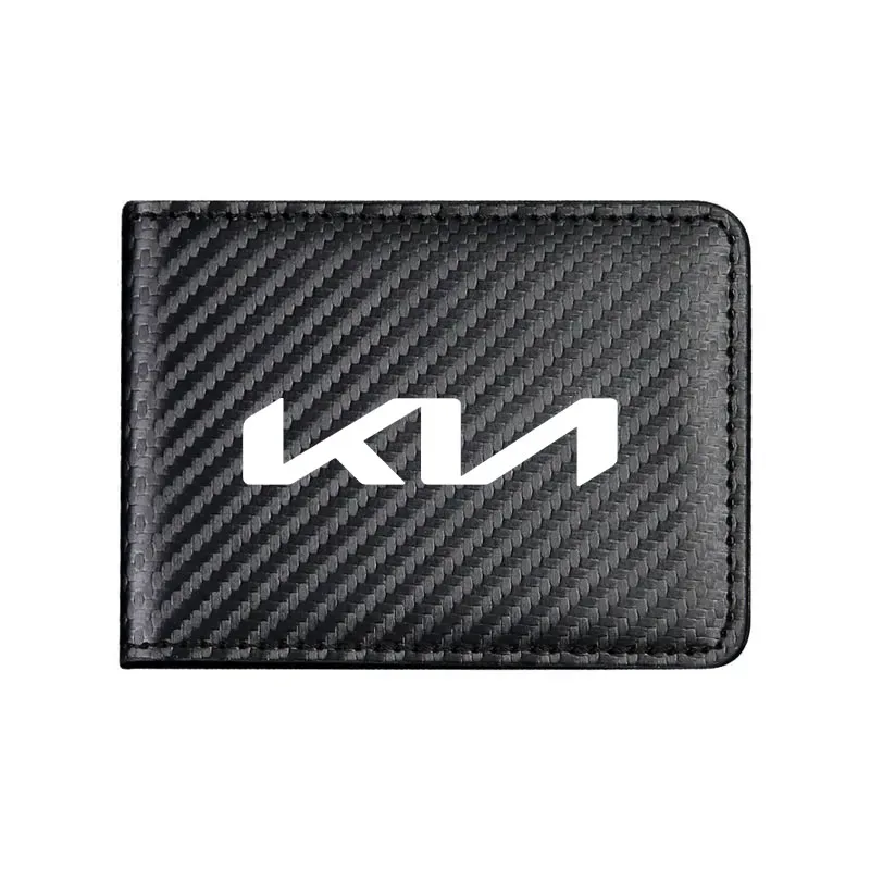 Sleek Car-Themed Slim Credit Card Holder Wallet with Money Clip