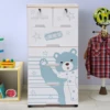 5-Layer Plastic Dresser for Kids, 6 Drawers with Locks, Polar Bear Design Home Storage for Bedroom, Living Room 4