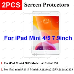 Premium Tempered Glass Screen Protectors - 9H Clear Protection (2 - Pack) (For iPad Mini 4 5)
