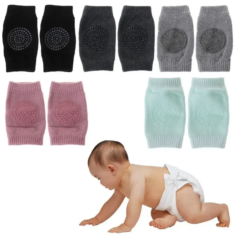 1 Pair Baby Knee Pads Baby kneecap Protection Thick Mesh Breathable Leg Warmers Cotton Newborn Kneepad Non-slip Knee Cushion