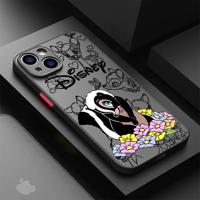 thumbnail image 1 of Disney Bambi Deer Case for iPhone 8 Plus 13 XS X SE 11 Pro 7 6S 14 Pro Max 12 Mini 15 Pro XR 14 Bumper Clear Shockproof Cover, 1 of 5