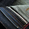 SAUCE ORIGIN EXL916-AG Mens Jeans cotton linen Selvedge Sanforized Raw Denim Jeans for Men Straight Fit Silver Button 19 oz 4