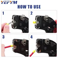 YEFYM-Outil de sertissage de virole, Mini pince, Bouton de commande électrique, Tubulaire politiquement, YE 16-4H, 0.08-16 mm², 30-5AWG 5