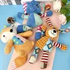 Pet Plush Toy Cat Dog Interactive Teething Toy Animals Bite Resistant Interactive Squeaky Pet Dog Teeth Cleaning Chew Toy 4