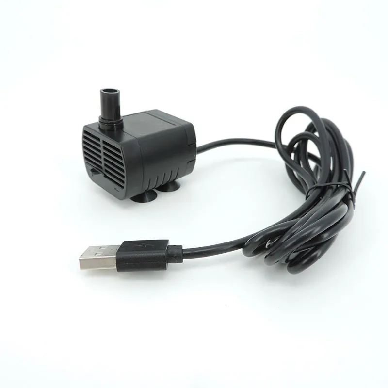 white black 5V USB Water Pump Ultra-quiet Brushless Submersible Fountain Aquarium tube hose Circulating for fish tank Pet tool 5
