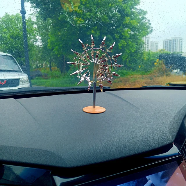 2022New Magical Metal Windmill Autó Szélmalom Belső Dekoráció Személyre Szabott Speciális Alakú Kreatív Díszek - Image 2