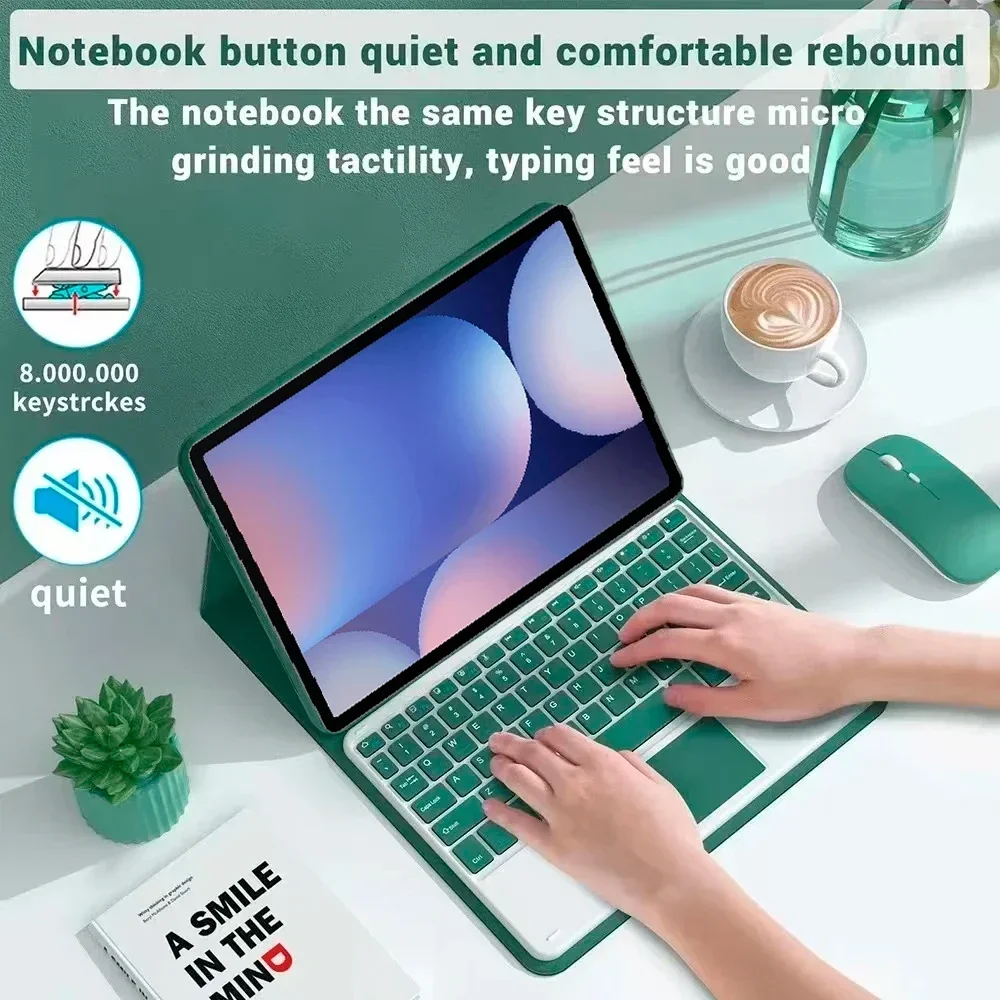 Bluetooth Keyboard Cover for Lenovo Tab M10 Plus - 10.3 Inch