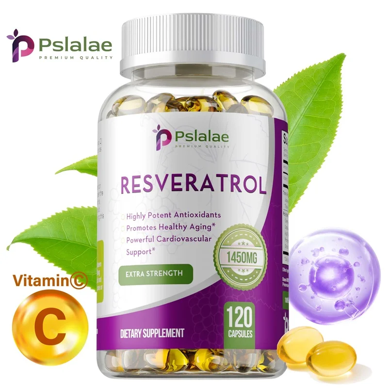 Resveratrol Extract Capsules-Benefits Immunity, Antioxidants, Cardiovascular Health, Promotes Smooth Skin