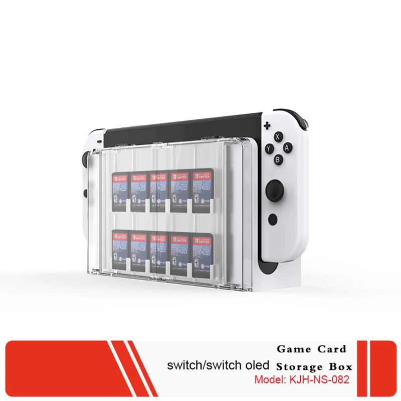 10 In 1 Game Card Storage Box, Which Can Store Host And Game Card Game Accessories For Nintendo Switch Switch Oled Host