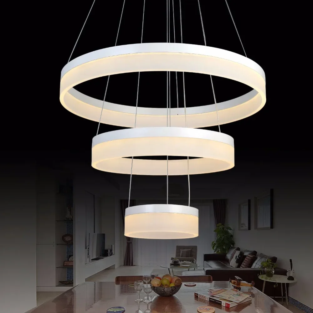 Lámpara Led Colgante, lámpara De Techo Colgante Moderna, Lustres E colgantes