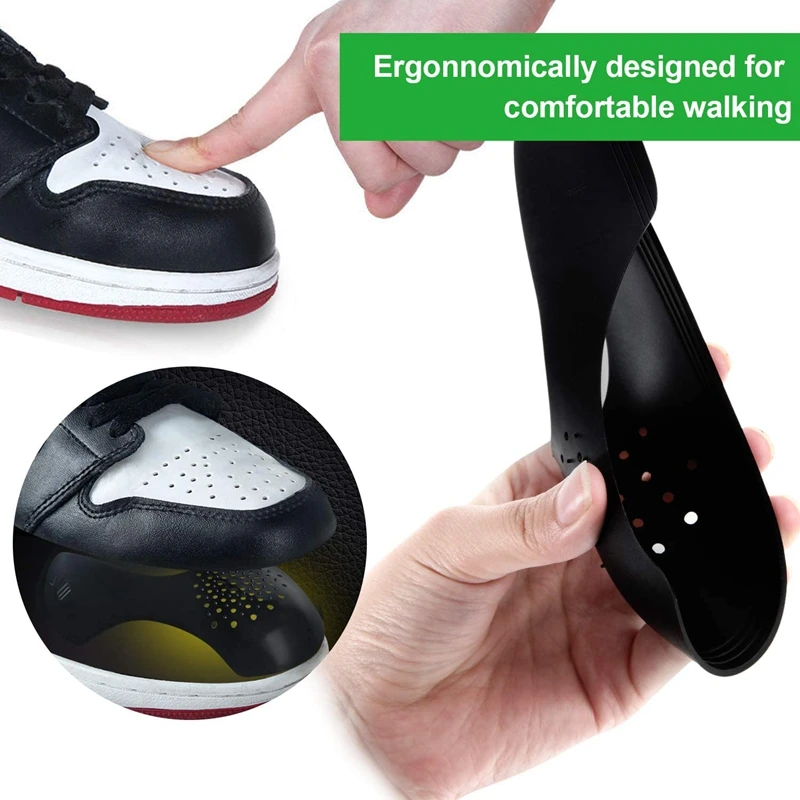 4Pcs Crease Protector Shoe Anti Crease Bending Crack Toe Cap Support Shoe Stretcher Lightweight Keeping Shield Sneakers