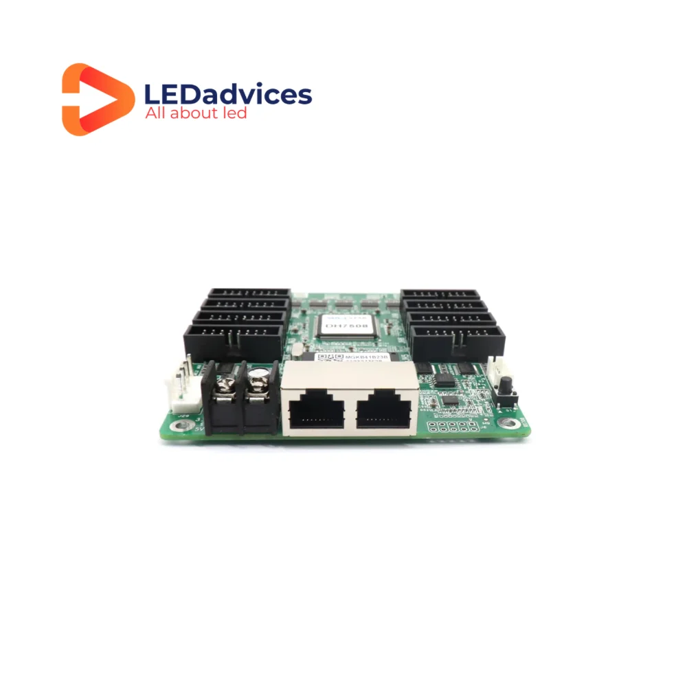 Novastar DH7508s DH7508 Receiving Card Full Color LED Display Gigabit Ethernet 256&times;256@60Hz 8 HUB75E Renatl Fixed Screen DH7508